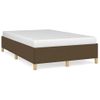 Vidaxl Estructura De Cama Tela Marrón Oscuro 120x190 Cm