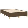 Vidaxl Estructura De Cama Tela Marrón Oscuro 120x190 Cm