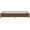 Vidaxl Estructura De Cama Tela Marrón Oscuro 120x190 Cm