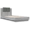 Vidaxl Cama Con Cabecero Madera De Ingeniería Gris Sonoma 100x200 Cm