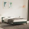 Vidaxl Estructura Cama Con Cabecero Terciopelo Verde Oscuro 120x190 Cm