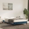 Vidaxl Estructura De Cama Terciopelo Azul Oscuro 120x190 Cm