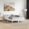 Vidaxl Estructura De Cama De Madera Maciza De Pino Blanco 140x190 Cm