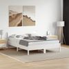 Vidaxl Estructura De Cama Con Cabecero Madera Pino Blanco 160x200 Cm