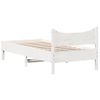 Vidaxl Estructura De Cama Madera Maciza De Pino Blanco 100x200 Cm