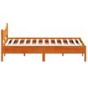 Vidaxl Estructura Cama Con Cabecero Madera Pino Marrón Cera 160x200 Cm