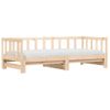 Vidaxl Sofá Cama Nido Madera Maciza De Pino 80x200 Cm Marrón