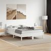 Vidaxl Estructura De Cama Madera Maciza De Pino Blanco 140x200 Cm