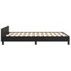 Vidaxl Estructura Cama Con Cabecero Cuero Sintético Negro 120x190 Cm