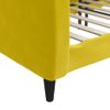 Vidaxl Sofá Cama Terciopelo Amarillo 100x200 Cm