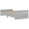 Vidaxl Estructura De Cama Madera De Ingeniería Gris Sonoma 100x200 Cm