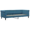 Vidaxl Sofá Cama Con Colchón Terciopelo Azul 80x200 Cm