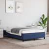 Vidaxl Estructura De Cama Tela Azul 120x190 Cm