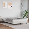 Vidaxl Estructura De Cama Cuero Sintético Blanco 120x190 Cm