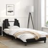 Vidaxl Estructura De Cama Con Cabecero Cuero Sintético Negro Y Blanco