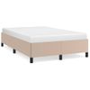 Vidaxl Estructura De Cama Cuero Sintético Color Capuchino 120x190 Cm Marrón