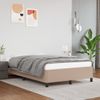 Vidaxl Estructura De Cama Cuero Sintético Color Capuchino 120x190 Cm Marrón