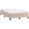 Vidaxl Estructura De Cama Cuero Sintético Color Capuchino 120x190 Cm Marrón