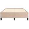 Vidaxl Estructura De Cama Cuero Sintético Color Capuchino 120x190 Cm Marrón