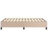 Vidaxl Estructura De Cama Cuero Sintético Color Capuchino 120x190 Cm Marrón