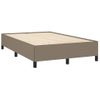 Vidaxl Cama Box Spring Con Colchón Y Led Tela Gris Taupe 120x190 Cm Gris Topo