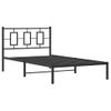 Vidaxl Estructura De Cama Con Cabecero Metal Negro 107x203 Cm