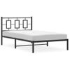 Vidaxl Estructura De Cama Con Cabecero Metal Negro 107x203 Cm