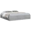 Vidaxl Estructura De Cama Sonoma Gris 200x200 Cm