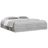 Vidaxl Estructura De Cama Sonoma Gris 200x200 Cm