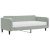 Vidaxl Sofá Cama Con Colchón Terciopelo Gris Claro 100x200 Cm