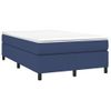 Vidaxl Cama Box Spring Con Colchón Tela Azul 120x190 Cm