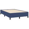 Vidaxl Cama Box Spring Con Colchón Tela Azul 120x190 Cm