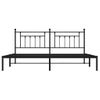 Vidaxl Estructura De Cama Con Cabecero Metal Negro 193x203 Cm