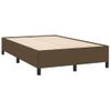 Vidaxl Cama Box Spring Con Colchón Y Led Tela Marrón Oscuro 120x190 Cm