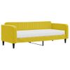 Vidaxl Sofá Cama Con Colchón Terciopelo Amarillo 90x200 Cm