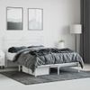 Vidaxl Estructura De Cama De Metal Con Cabecero Blanca 140x190 Cm