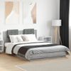 Vidaxl Cama Con Cabecero Madera De Ingeniería Gris Sonoma 140x200 Cm