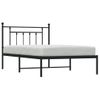 Vidaxl Estructura De Cama Con Cabecero Metal Negro 107x203 Cm