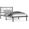 Vidaxl Estructura De Cama Con Cabecero Metal Negro 100x190 Cm