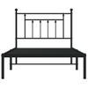 Vidaxl Estructura De Cama Con Cabecero Metal Negro 100x190 Cm