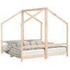 Vidaxl Estructura De Cama De Niños Madera Maciza De Pino 2x(80x160) Cm Marrón