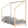 Vidaxl Estructura De Cama Para Niños Madera Maciza De Pino 80x200 Cm Marrón