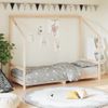 Vidaxl Estructura De Cama Para Niños Madera Maciza De Pino 80x200 Cm Marrón