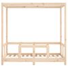 Vidaxl Estructura De Cama Para Niños Madera Maciza De Pino 70x140 Cm Marrón