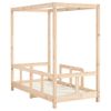 Vidaxl Estructura De Cama Para Niños Madera Maciza De Pino 70x140 Cm Marrón