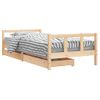 Vidaxl Estructura De Cama Para Niños Con Cajones Madera Pino 90x200 Cm Marrón