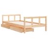 Vidaxl Estructura De Cama Para Niños Con Cajones Madera Pino 90x200 Cm Marrón