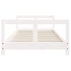 Vidaxl Estructura De Cama Para Niños Madera De Pino Blanco 80x200 Cm