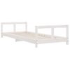 Vidaxl Estructura De Cama Para Niños Madera De Pino Blanco 80x200 Cm