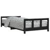 Vidaxl Estructura De Cama Para Niños Madera De Pino Negro 90x190 Cm